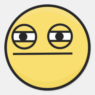 使い古された斜視ステッカー ラウンドシール