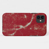 使い古した赤 Case-Mate iPhoneケース (裏面(横))