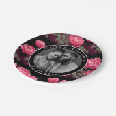 使い捨ての牡丹結婚プレート ペーパープレート (アングル)