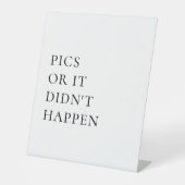 使い捨てアイディア白結婚のサイン 台座サイン (正面)