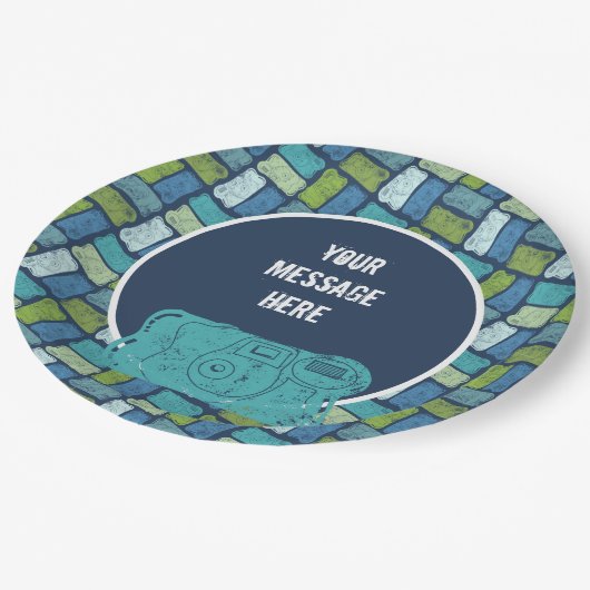 使い捨てカメラカスタムメッセージ ペーパープレート (アングル)