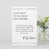 使い捨てカメラテーブル記号 便箋 (スタンド正面)