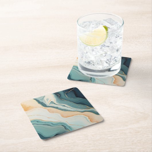 使い捨てダンボールコースターセット スクエアペーパーコースター (インサイチュ)