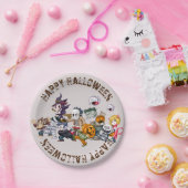 使い捨てハロウィーン紙プレート ペーパープレート (パーティー)