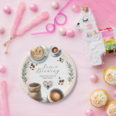 使い捨てブライダルシャワープレート愛は醸造 ペーパープレート (パーティー)