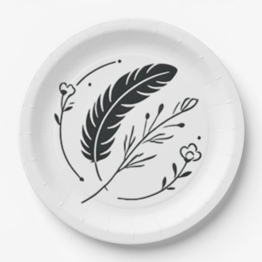 使い捨てプレートまたは紙プレート ペーパープレート (正面)