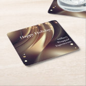 使い捨て企業の紙コースター スクエアペーパーコースター (アングル)