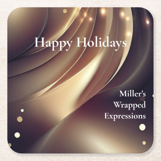 使い捨て企業の紙コースター スクエアペーパーコースター (正面)