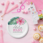 使い捨て熱帯ベビーシャワー ペーパープレート (パーティー)