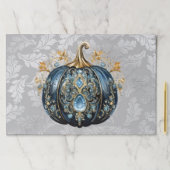 使い捨て美しい宝石で飾られた青いカボチャ ペーパーパッド (インサイチュ)