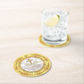 使い捨て、カスタム、クリスチャンのコースターに再利用可能 ラウンドペーパーコースター (インサイチュ)