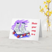 ***使い方をスケートして、非常にハッピーバースデーカードを使用 カード (黄色い花)