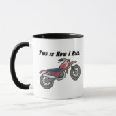使い方転が(Dirt Bike) マグカップ (左)