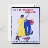 使い果たす衣服It Out World War 2 ポストカード (正面/裏面)