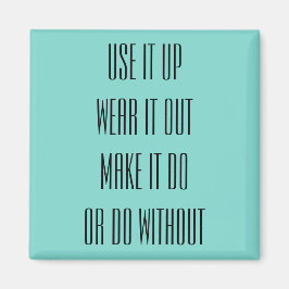 使い果たす、使い果たす衣服を出す マグネット