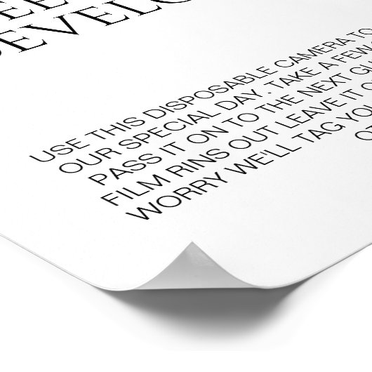 使い結婚捨てカメラが何を見るのを待ち遠しい ポスター (角)