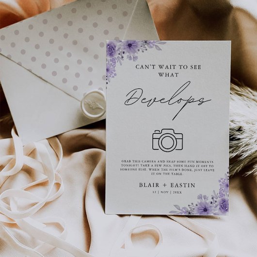 使い結婚捨てカメラの看板パープルが開発 招待状