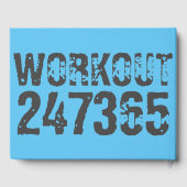 使い込まれたような風合いがかっこいい Workout 247365 ブルー ゲストブック (裏面)