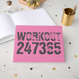 使い込まれたような風合いがかわいい Workout 247365 ピンク ゲストブック