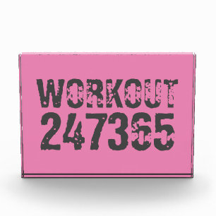 使い込まれたような風合いがかわいい Workout 247365 ピンク フォトブロック