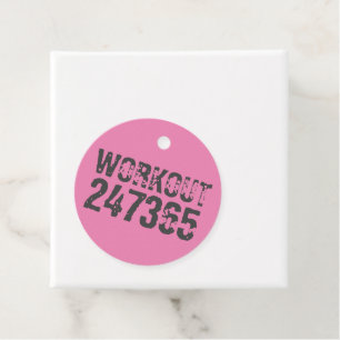 使い込まれたような風合いのWorkout 247365 ピンク フェイバータグ