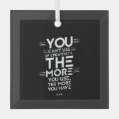 使えば使うほど使う ガラスオーナメント (正面)