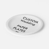 使カスタムい捨て結婚紙ケーキプレート7" ペーパープレート (アングル)