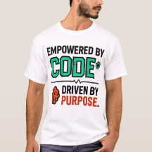 使命を持ってコードを書く Tシャツ