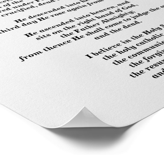 使徒たちの使徒たちの信条のポスター ポスター (角)