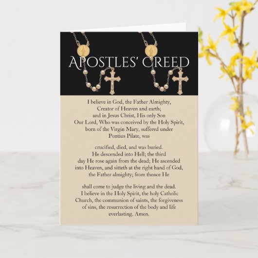 使徒たちの信条 カード (黄色い花)