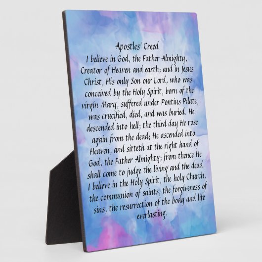使徒たちの信条 フォトプラーク (側面)