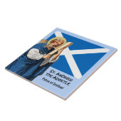 使徒とスコットランド国旗の聖アンドリュー タイル (側面)