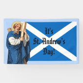 使徒とスコットランド国旗の聖アンドリュー 横断幕 (横)