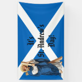 使徒とスコットランド国旗の聖アンドリュー 横断幕 (縦)