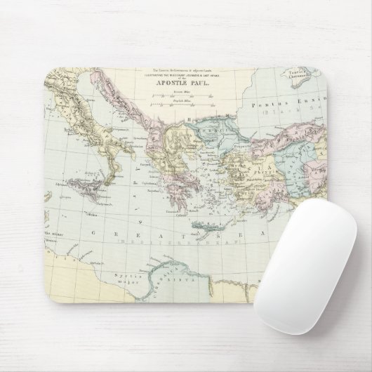 使徒のポールの宣教師旅行の地図 マウスパッド (マウス)