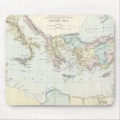 使徒のポールの宣教師旅行の地図 マウスパッド (正面)