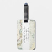 使徒のポールの宣教師旅行の地図 ラゲッジタグ (裏面縦)