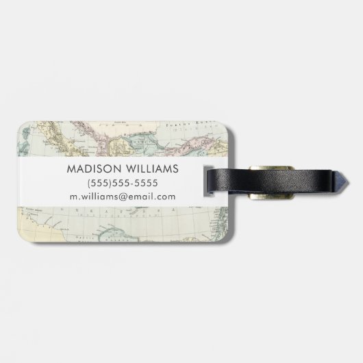 使徒のポールの宣教師旅行の地図 ラゲッジタグ (裏面横)