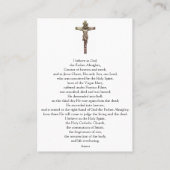 使徒の信条-祈りの言葉カード（平面） 名刺 (裏面)