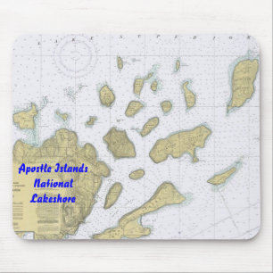 使徒の島の国民のLakeshore図表のマウスパッド マウスパッド