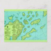 使徒の島の地図はがき ポストカード (正面)