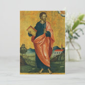 使徒の正統なアイコンの聖バーソロミュー シーズンカード (スタンド正面)