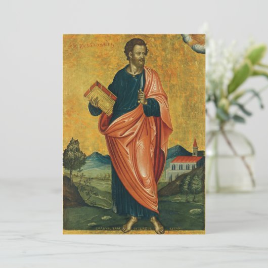 使徒の正統なアイコンの聖バーソロミュー シーズンカード (スタンド正面)