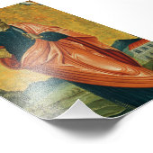 使徒の正統なアイコンの聖バーソロミュー フォトプリント (角)