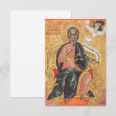 使徒の正統派の聖人アンドリュー エンクロージャーカード (正面/裏面)