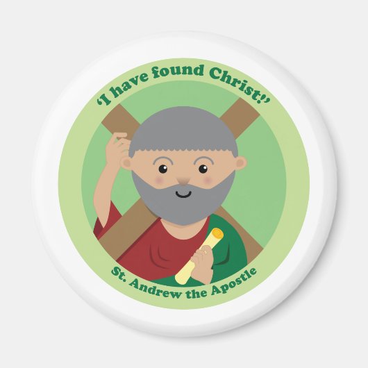 使徒の聖アンドリュー マグネット (正面)