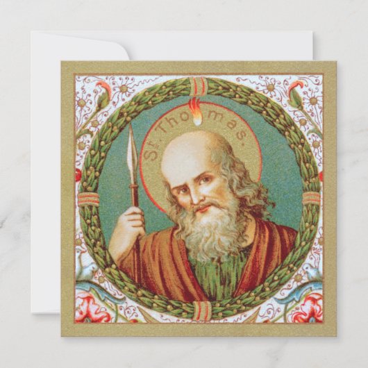 使徒の聖トマス(JMAS12) GreetingCard空白の(英語) (正面)