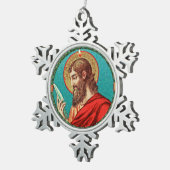 使徒の聖バルトロミュー(JMAS 03) スノーフレークピューターオーナメント (右)