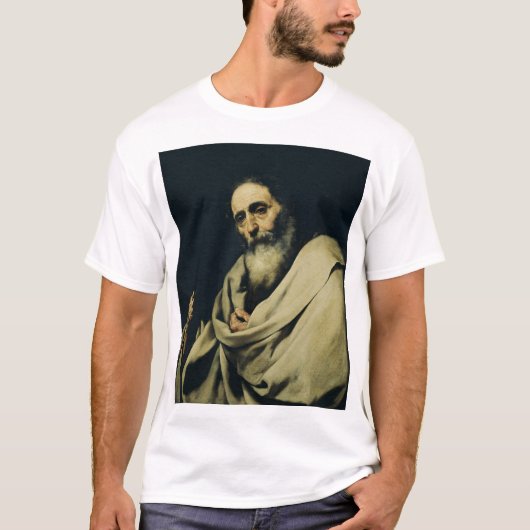 使徒の聖バルトロミューbyジュゼペ・デ・リベラ tシャツ (正面)