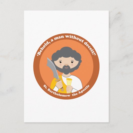 使徒の聖バーソロミュー ポストカード (正面)